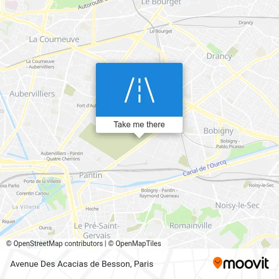 Avenue Des Acacias de Besson map