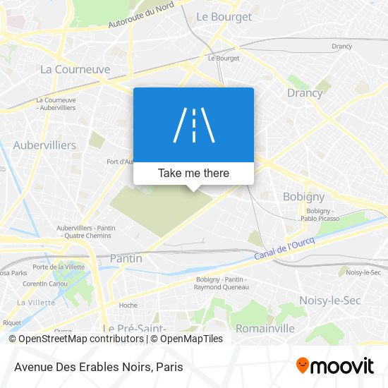 Avenue Des Erables Noirs map