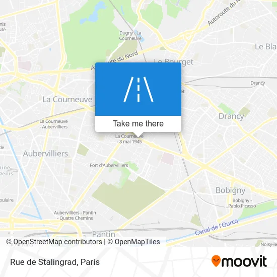 Rue de Stalingrad map