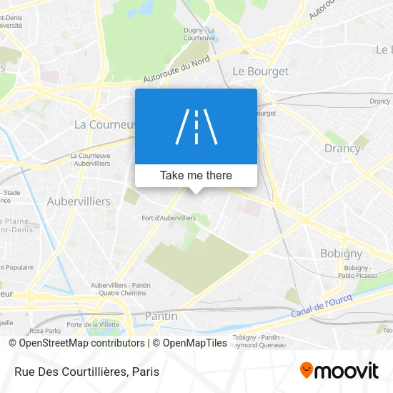 Rue Des Courtillières map