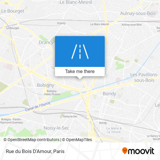 Rue du Bois D'Amour map