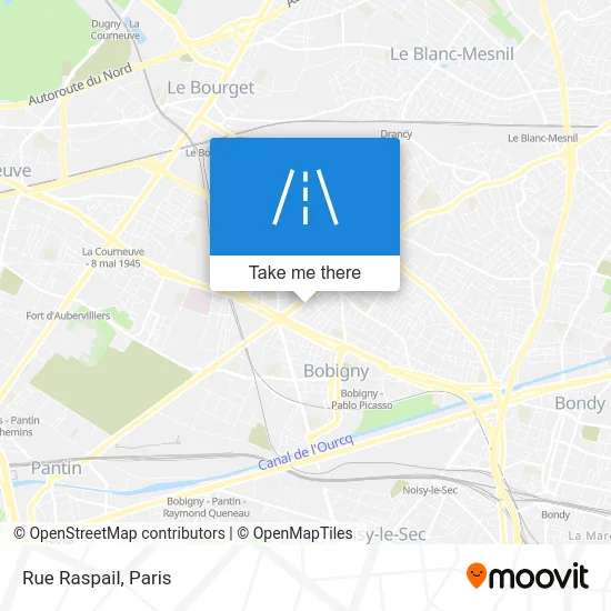 Rue Raspail map