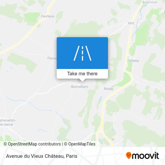 Avenue du Vieux Château map