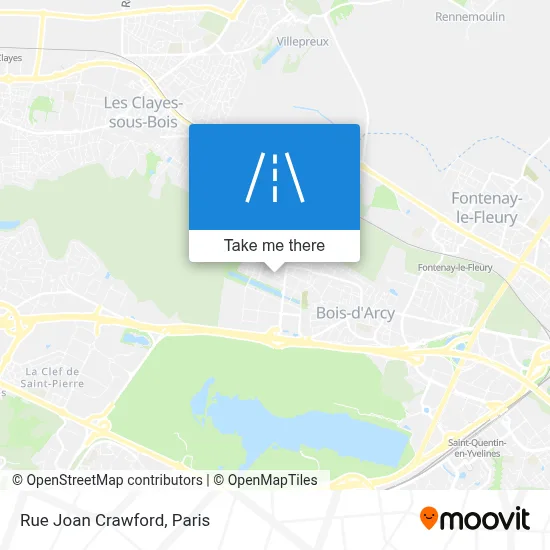 Rue Joan Crawford map