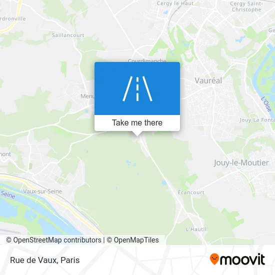 Rue de Vaux map