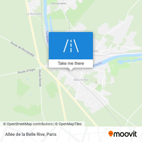 Mapa Allée de la Belle Rive