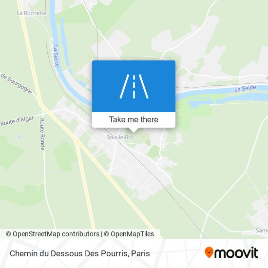 Mapa Chemin du Dessous Des Pourris