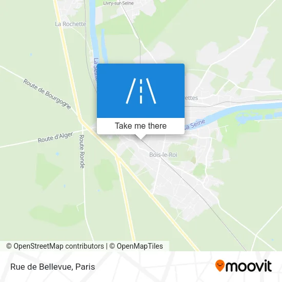 Rue de Bellevue map