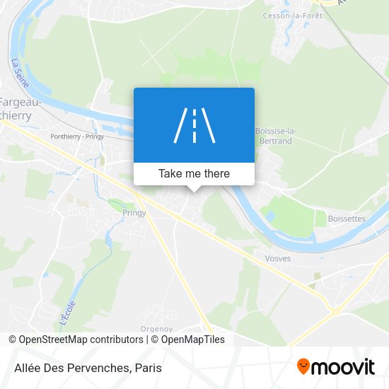 Allée Des Pervenches map