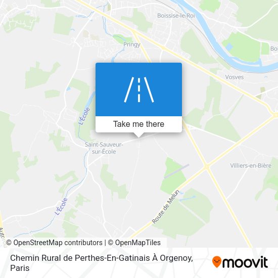 Chemin Rural de Perthes-En-Gatinais À Orgenoy map