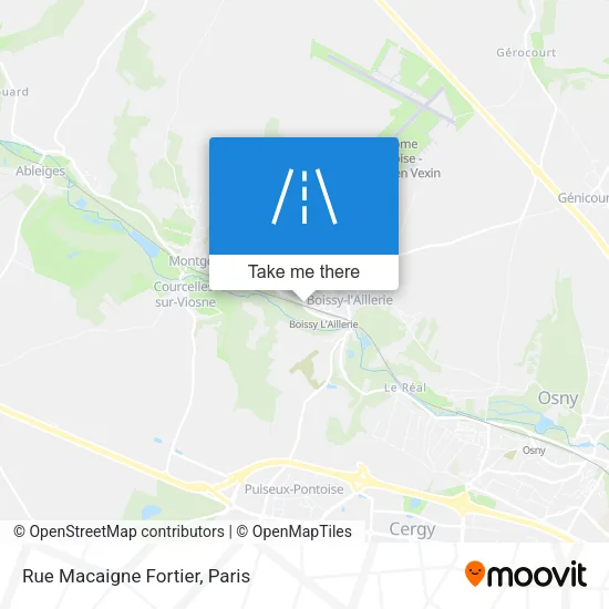Rue Macaigne Fortier map