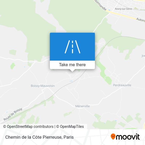 Chemin de la Côte Pierreuse map