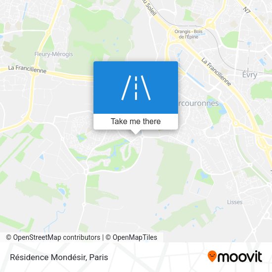 Résidence Mondésir map