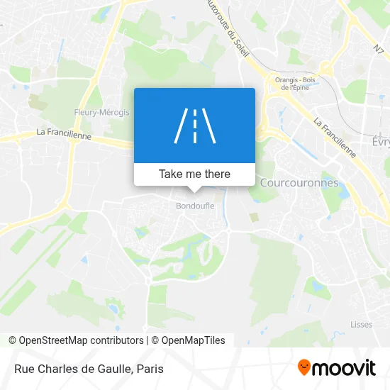 Rue Charles de Gaulle map