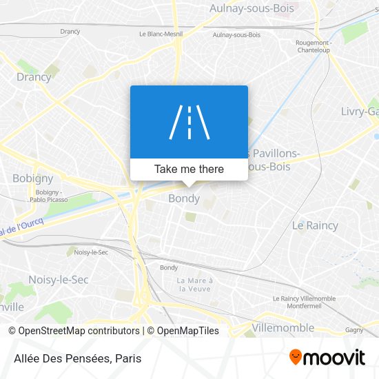 Allée Des Pensées map
