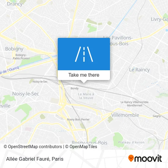 Allée Gabriel Fauré map
