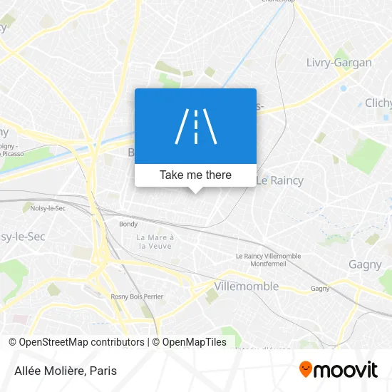 Allée Molière map