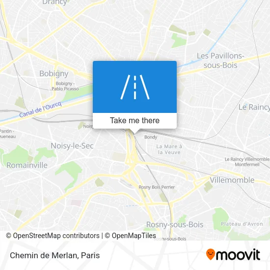 Chemin de Merlan map