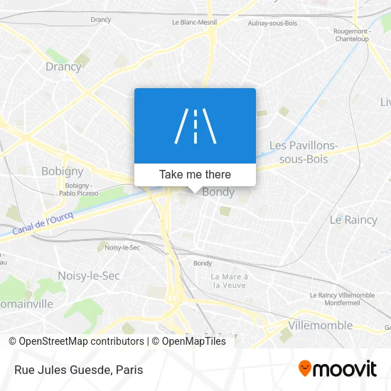 Rue Jules Guesde map