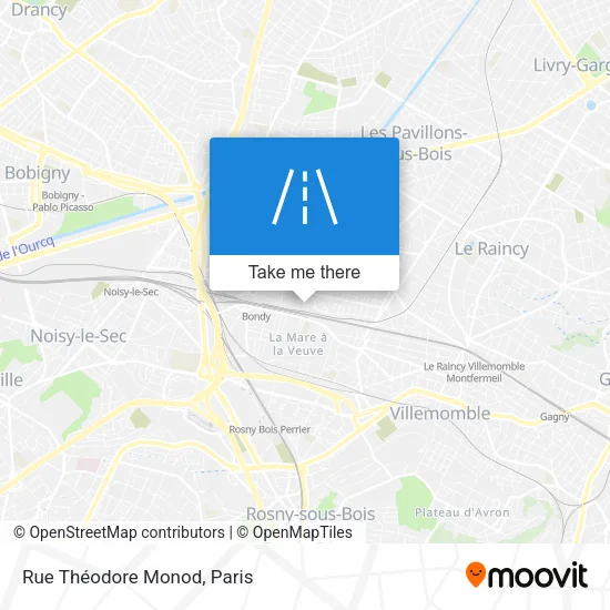 Rue Théodore Monod map