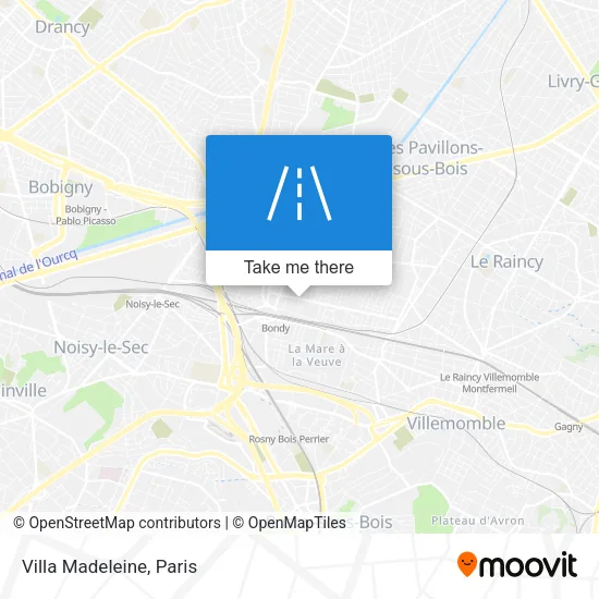 Villa Madeleine map