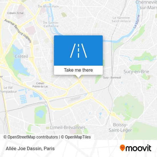 Allée Joe Dassin map