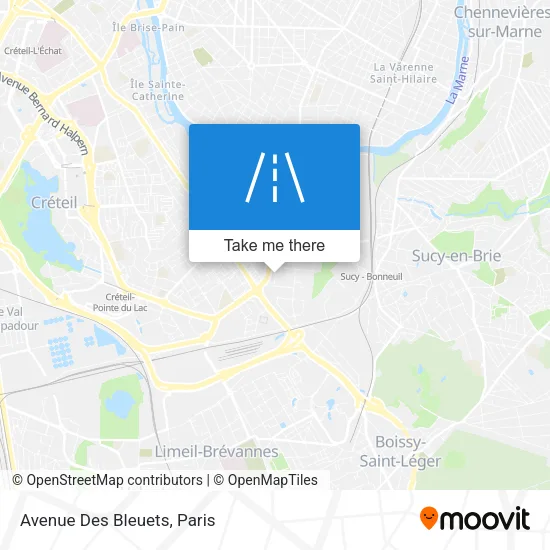 Avenue Des Bleuets map
