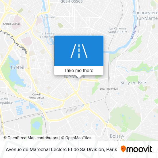 Avenue du Maréchal Leclerc Et de Sa Division map