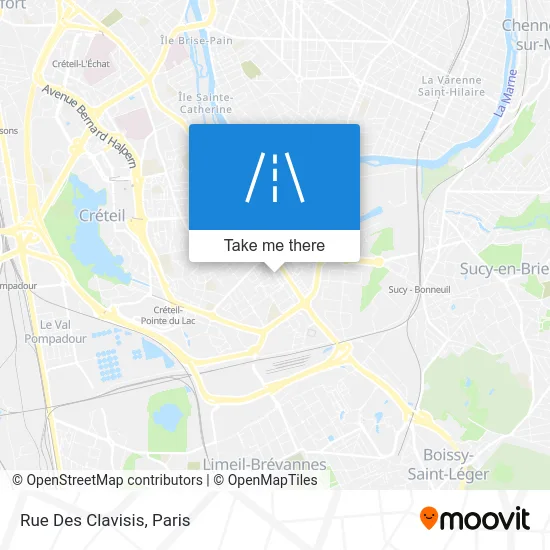 Rue Des Clavisis map