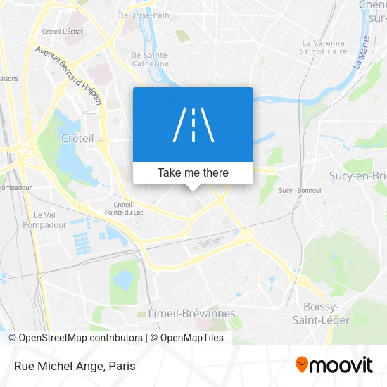 Rue Michel Ange map
