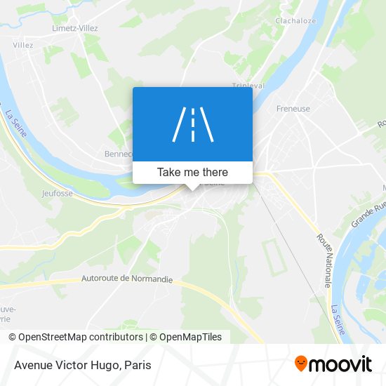 Avenue Victor Hugo map