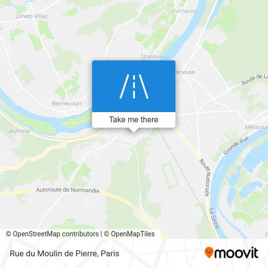 Rue du Moulin de Pierre map