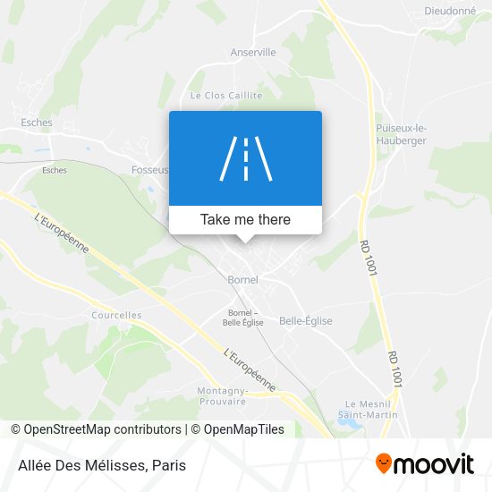 Allée Des Mélisses map