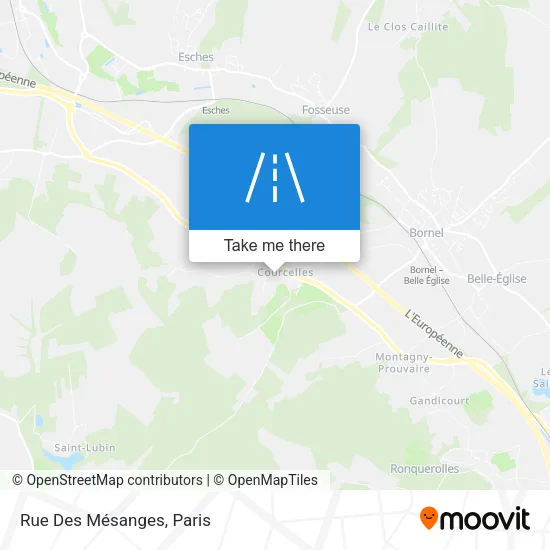 Rue Des Mésanges map