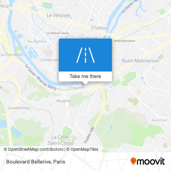 Mapa Boulevard Bellerive