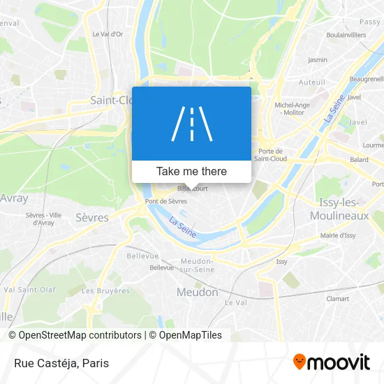Rue Castéja map