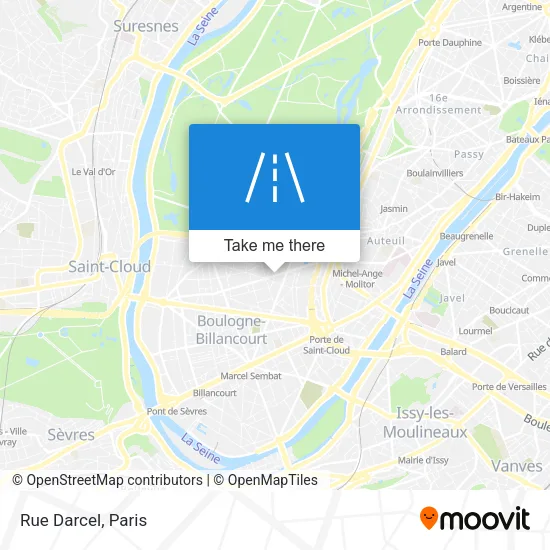 Rue Darcel map