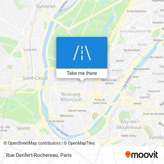 Rue Denfert-Rochereau map