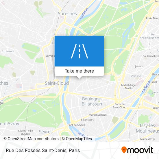 Rue Des Fossés Saint-Denis map