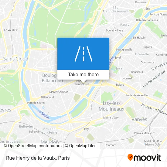 Rue Henry de la Vaulx map