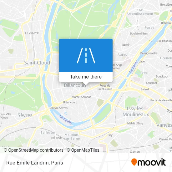 Rue Émile Landrin map