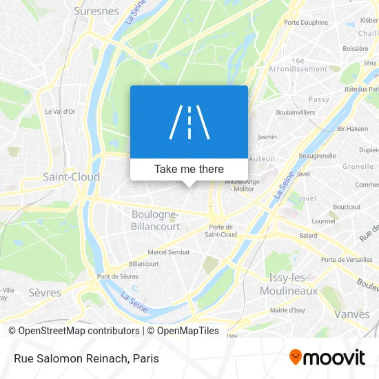 Rue Salomon Reinach map