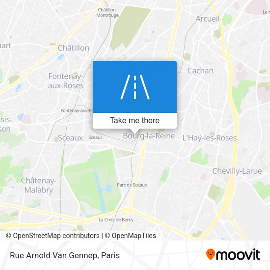 Rue Arnold Van Gennep map