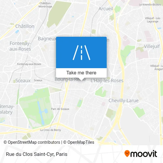 Rue du Clos Saint-Cyr map