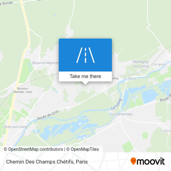 Chemin Des Champs Chétifs map