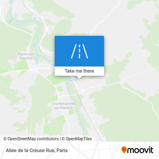 Allée de la Creuse Rue map