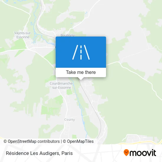 Résidence Les Audigers map