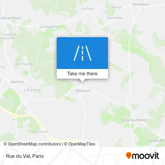 Mapa Rue du Val