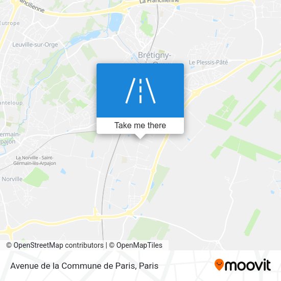 Avenue de la Commune de Paris map