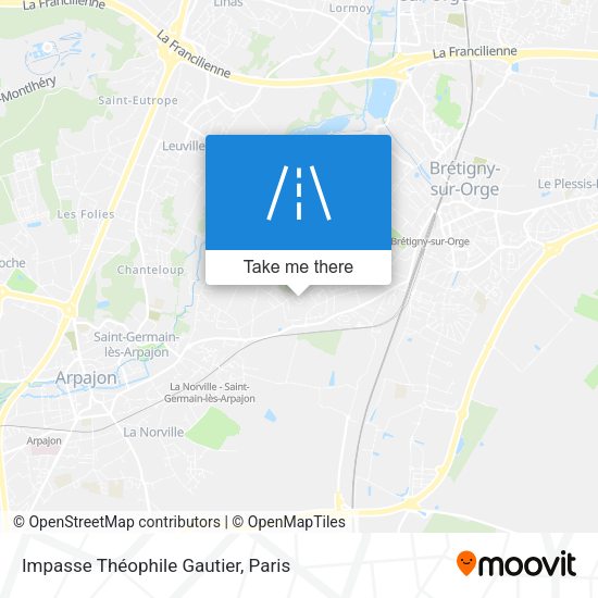 Impasse Théophile Gautier map